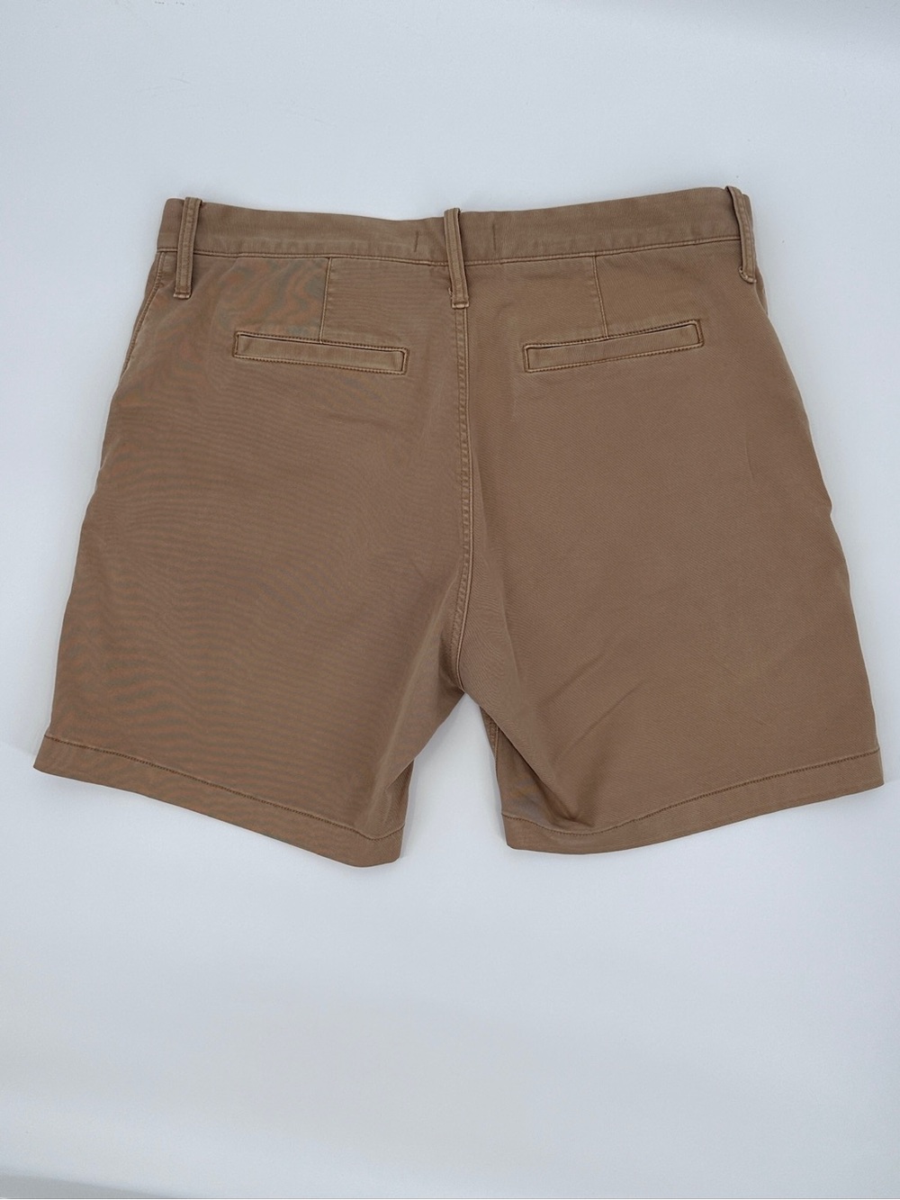 Madewell 7” Chino Shorts Men’s 36 Khaki Camel Stretch Flat Front - Picture 3 of 7